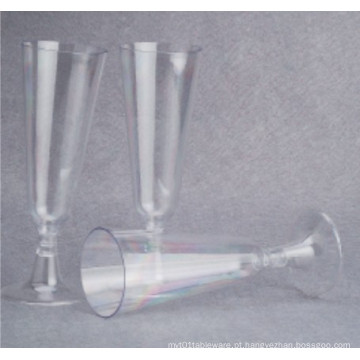 5oz vidro de champanhe de plástico em duas partes